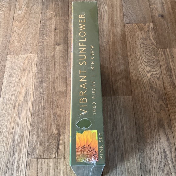 Vibrant Sunflower Pink Sky Puzzle 19”x26” 1000 pieces New Sealed - Picture 12 of 16